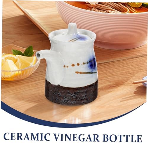 Vibrant Japanese Design Ceramic Oil Dispenser for Soy Sauce
