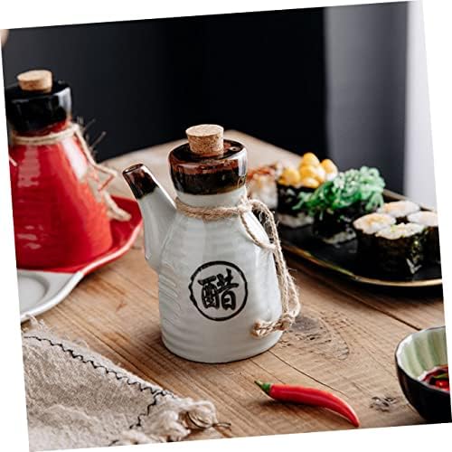 Japanese Sauce Dispenser Set with Ceramic CasesPerfect for Home and Kitchen Use