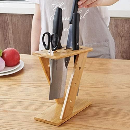 ZAEGO Bamboo Kitchen Knife Block