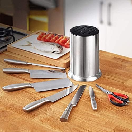 Sturdy Stainless Steel Knife Holder with 7-Slot Organization
