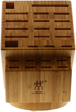 ZWILLING 26-Slot Swivel Bamboo Knife Block