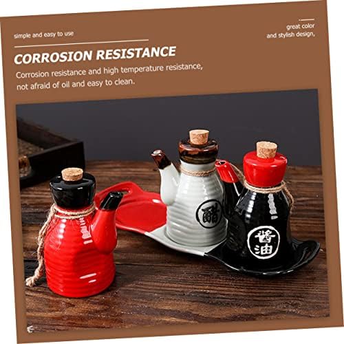 Japanese-Style Ceramic Condiment Bottle 200ml