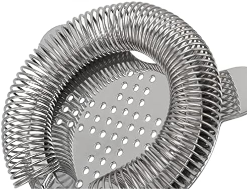 Premium 304 Stainless Steel Cocktail Strainer - Perfect for Home Restaurant Use