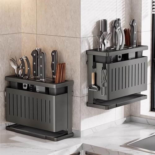 Wall-Mounted Knife Block Holder