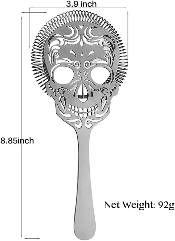 Cocktail Geek Skull Strainer