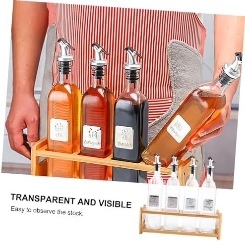 5-Piece Castor Soy Bottle Storage Shelf for Cooking Spices