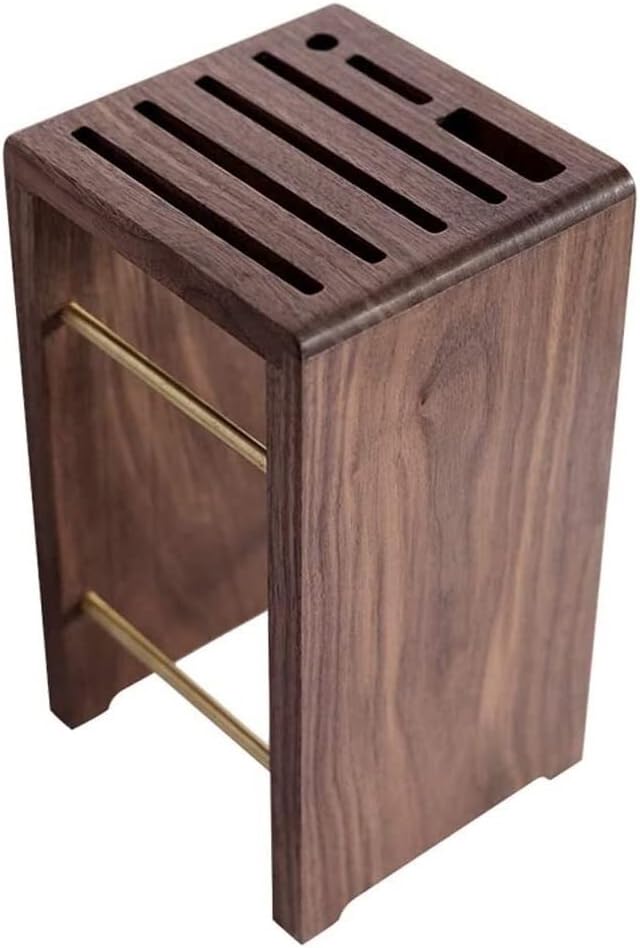 ZAEGO Kitchen Knife Holder Solid Wood Knife Block for Kitchen Accessories