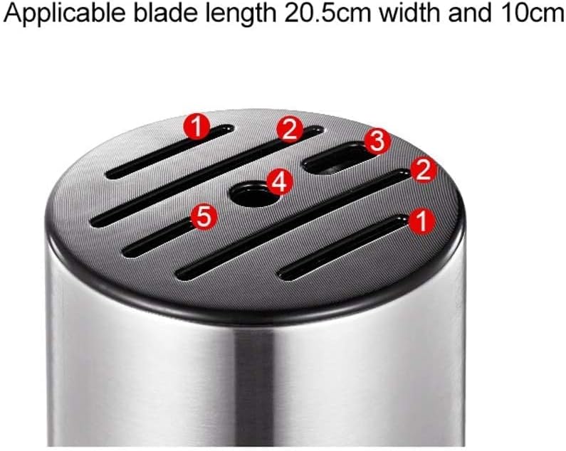 Sturdy Stainless Steel Knife Holder with 7-Slot Organization