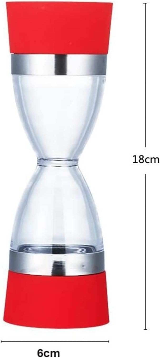 Sturdy Black Pepper Mill with Dual Salt Pepper Functionality