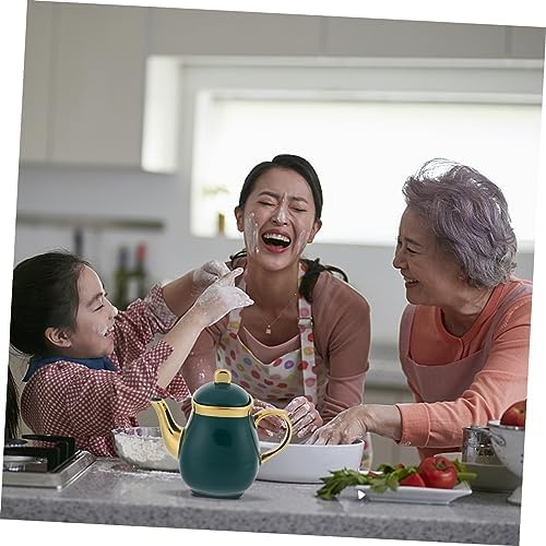 Zerodeko - Handmade Ceramic Oil Vinegar Bottles Fresh Condiments Easy to Clean Present
