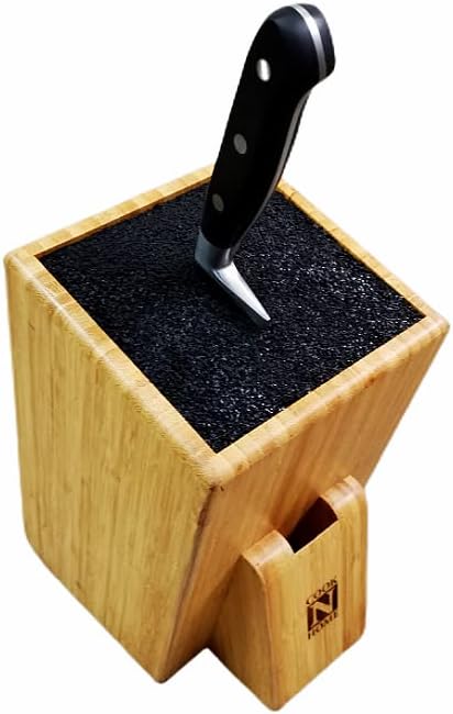 Bamboo Knife Storage Block Slash 10-Inch