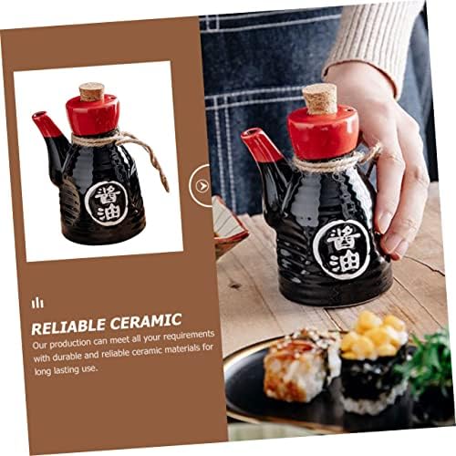 Japanese-Style Ceramic Condiment Bottle 200ml