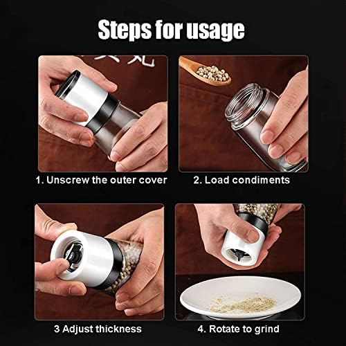 Refillable Pepper Mill Set