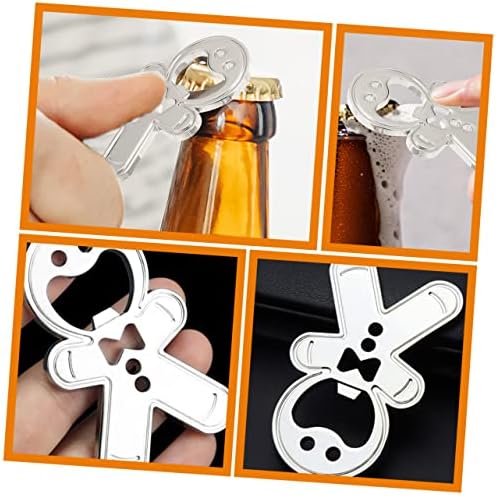 Cabilock 2pcs Zinc Alloy Bottle Opener Keychain