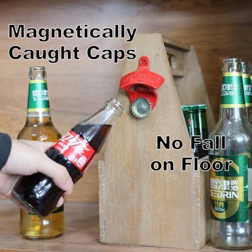 Stylish Magnetic Wall-Mounted Bottle Opener Perfect Gift Choice