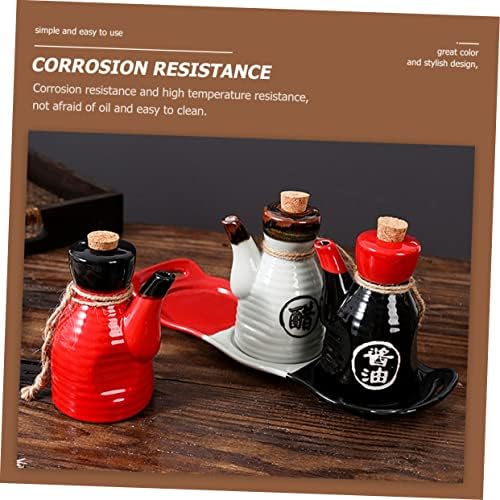 Japanese Design 200ml Ceramic Condiment Bottle