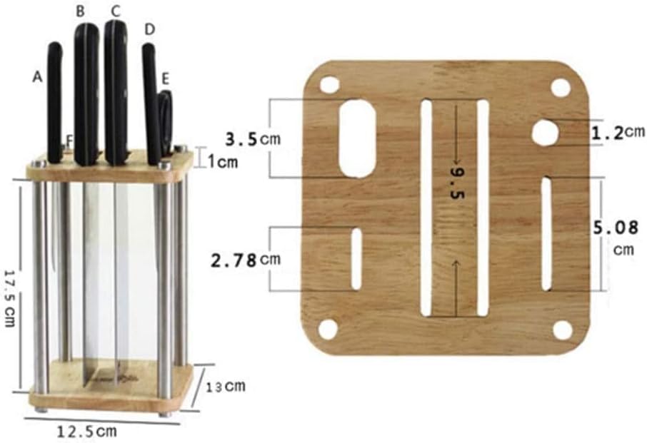Sturdy Kitchen Knife Holder for Counter Use