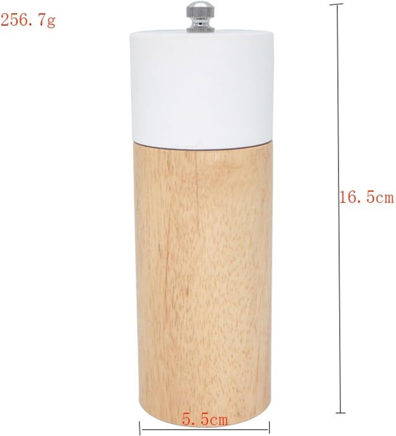 Adjustable Pepper Grinder Salt Mill Set 6 Inch Professional Kitchen Tool