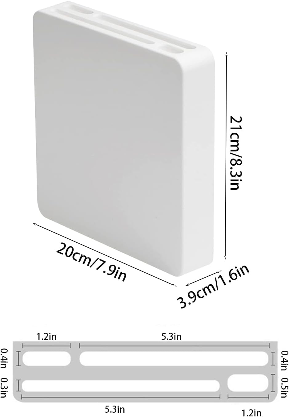 Space-Saving Wall-Mounted Knife Holder 4 Slot