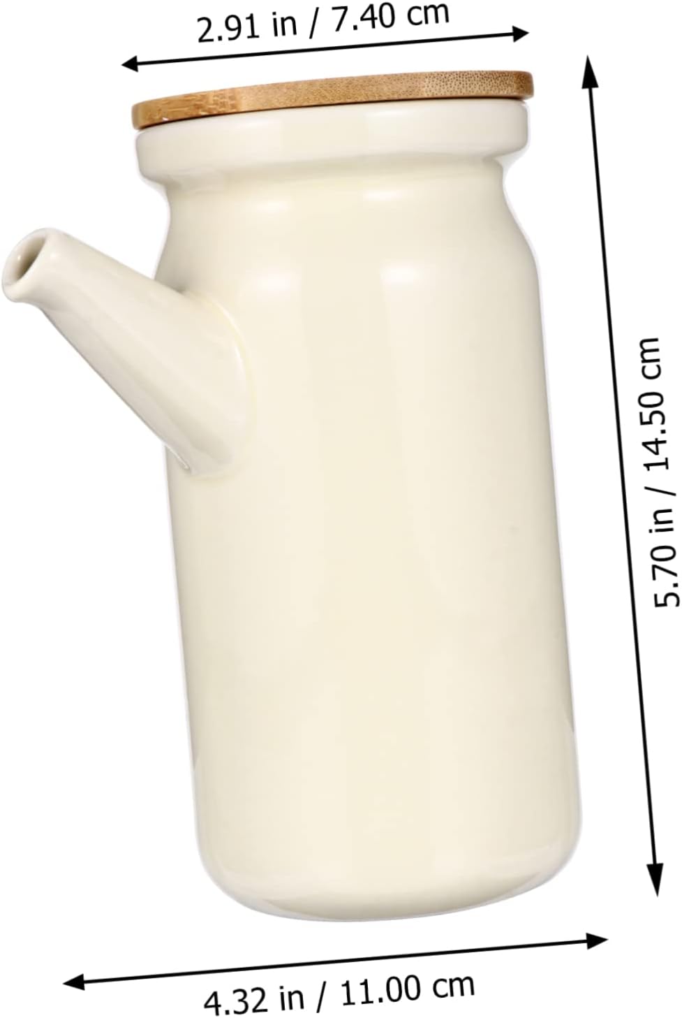 Ceramic Oil Dispenser forOliveVinegarSoy Sauce Easy to Clean