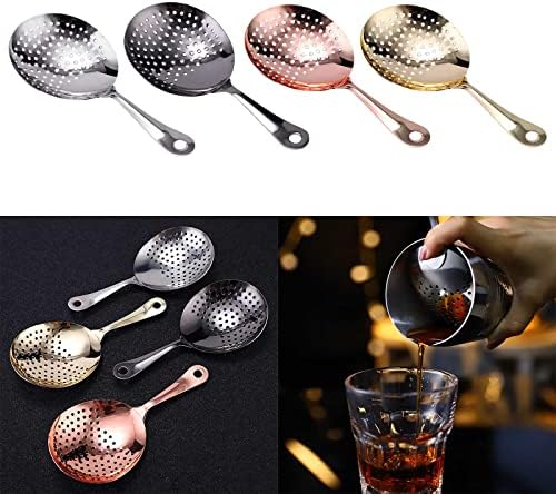 Fast-acting cocktail ice cube strainer