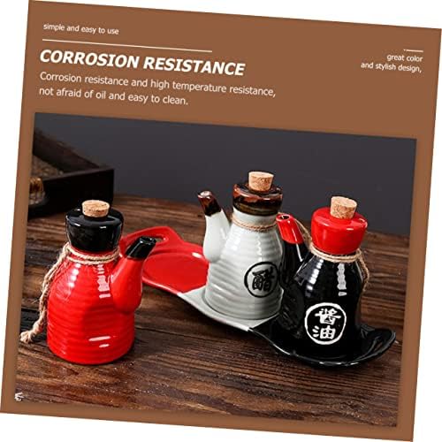 Japanese Style Ceramic Condiment Dispenser with Cork