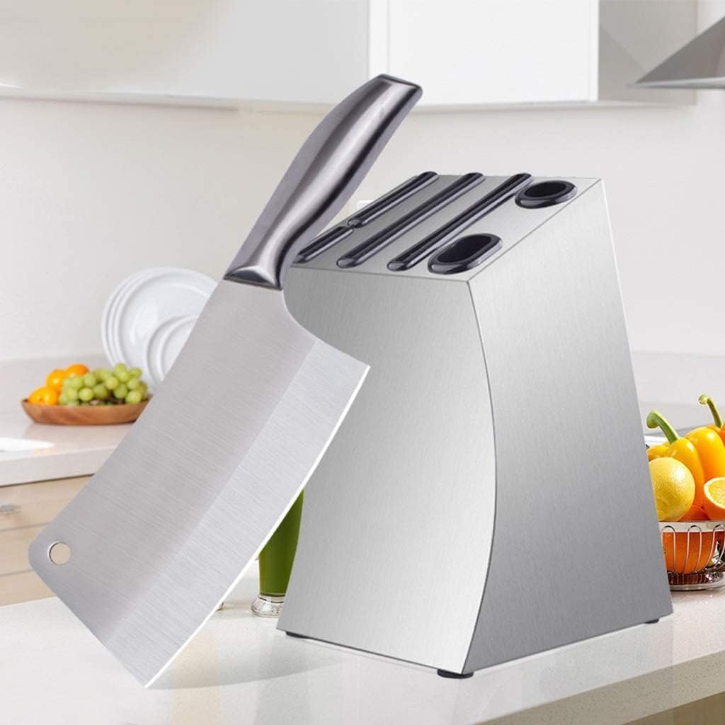 Sturdy stainless steel knife holder for easy storage