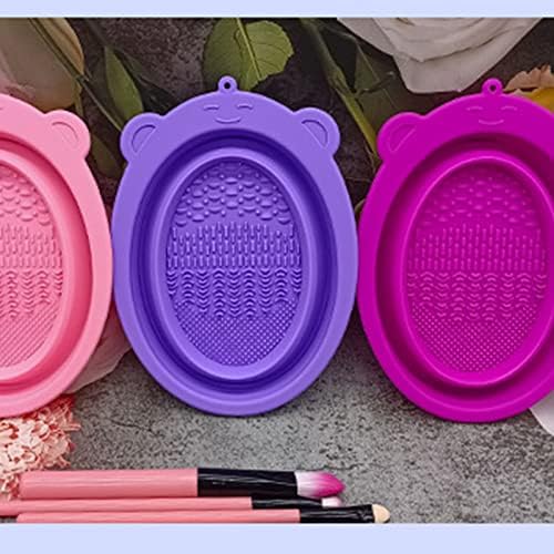 Multifunctional Brush Cleaning Cup Mat Bowl Travel Errors Mat Gift Pink