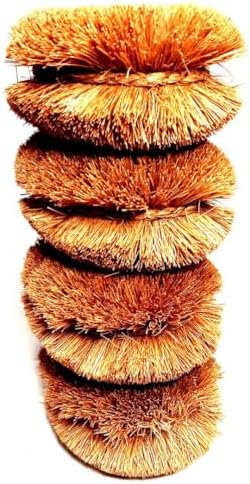 Handmade Eco-Tawashi brushes 4 pack Coconut Fiber Tawashi vegetable cleaning brushes