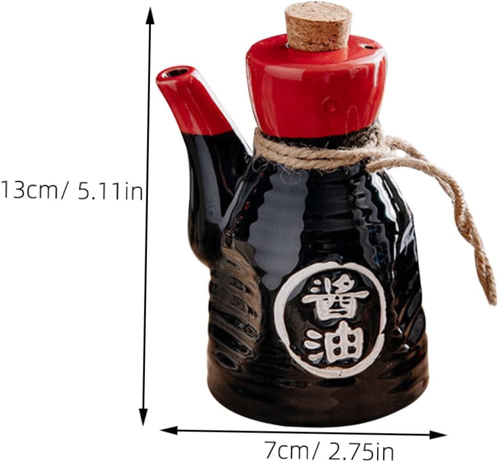 Japanese Design 200ml Ceramic Condiment Bottle