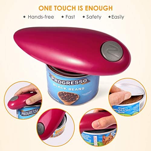Electric Can Opener Wine Red