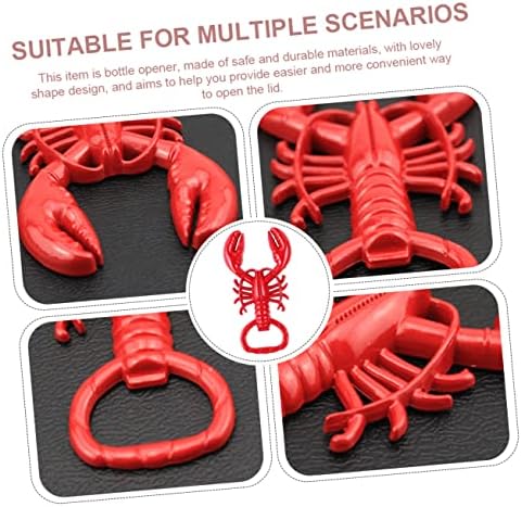 3-Piece Crawfish Bottle Opener Keychain