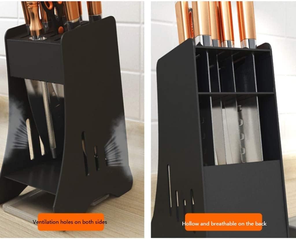ZAEGO Kitchen Knife Holder Stainless Steel Knife Block for Counter