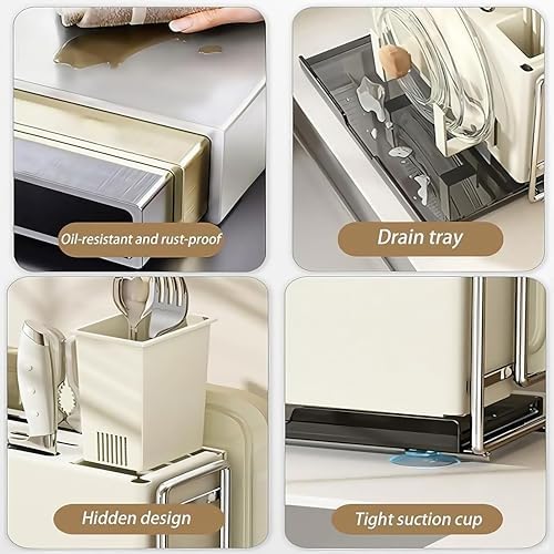 Universal Knife Holder Cyscratia Kitchen Gadget - Dual Use Space-Saving Kitchen Organizing Tool