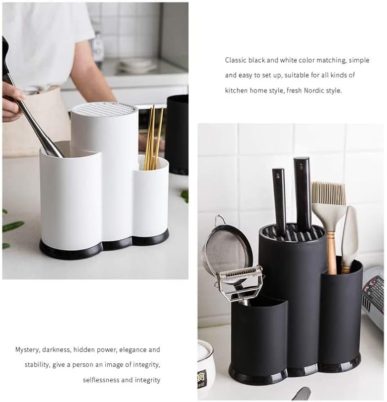 ZAEGO Kitchen Knife Holder Durable Kitchen Tool Storage Block
