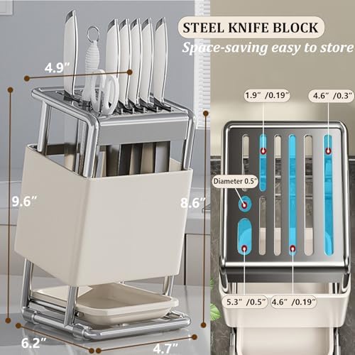 Stainless Steel Knife Holder with Slots KoudHug