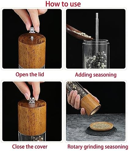 Effortless Salt Pepper Grinder Set