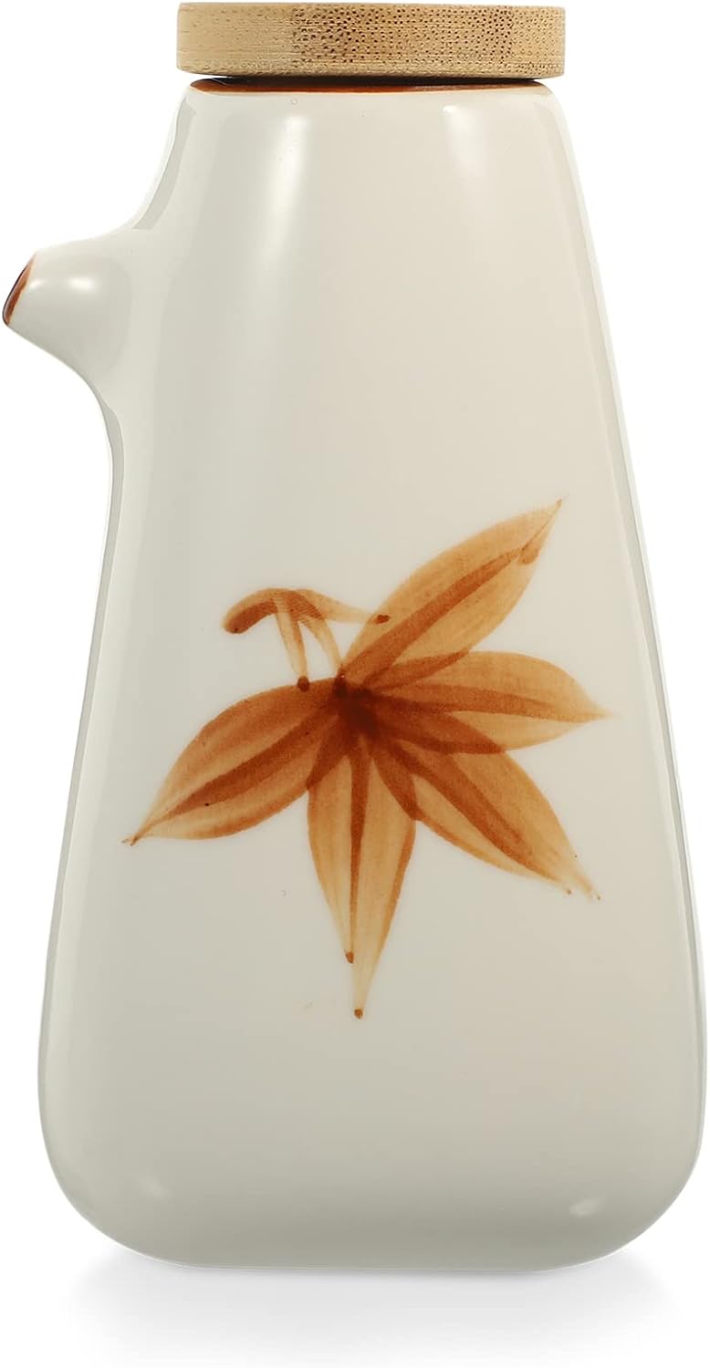 SHERCHPRY Hand-Painted Multi-Use Oil Vinegar Dispenser