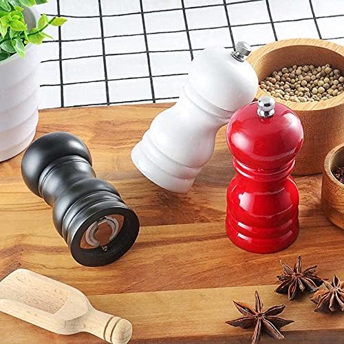 Adjustable Pepper Mill Set for Kitchen Camping Coarse Fine Grind Ergonomic Design