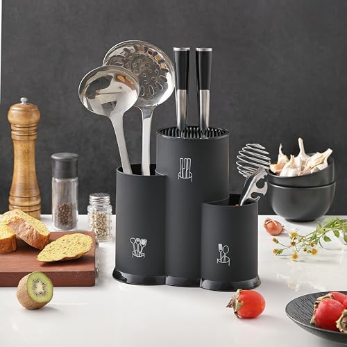 JJOO 3-in-1 Knife Holder Kitchen Organization