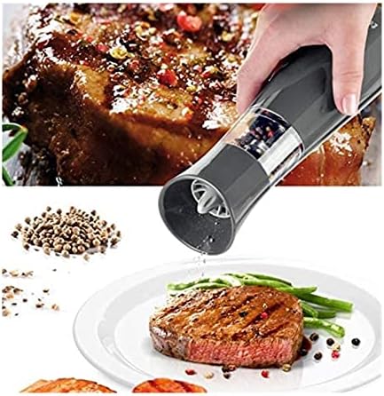 Electric Salt Pepper Grinder Adjustable Coarseness Set with LED Light