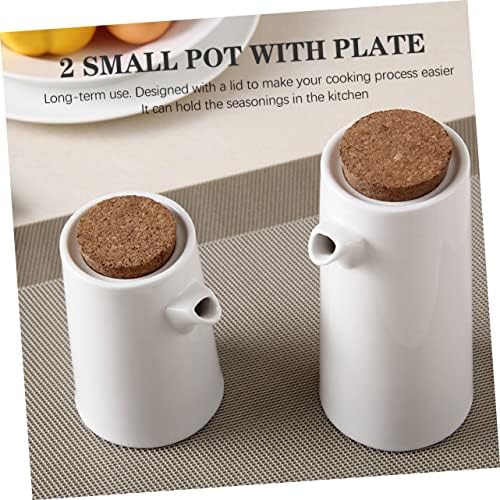 All-In-One Oil Dispenser Set Unique Kitchen Design with Ceramic Bamboo Construction