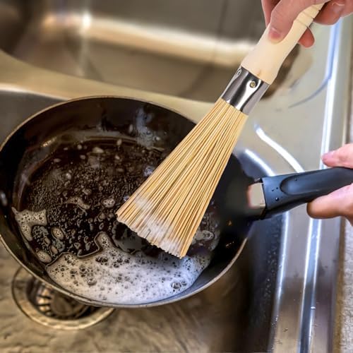 Elsjoy 8 Pack Bamboo Wok Brush