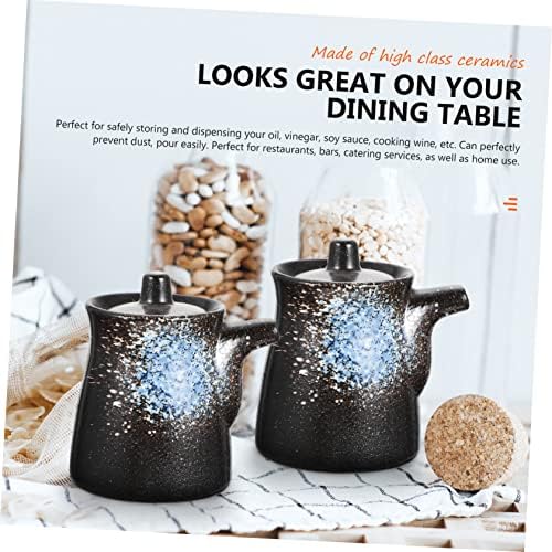 PRETYZOOM4-Piece Imperial Chinese Cookware Set with Oil Vinegar Dispensers
