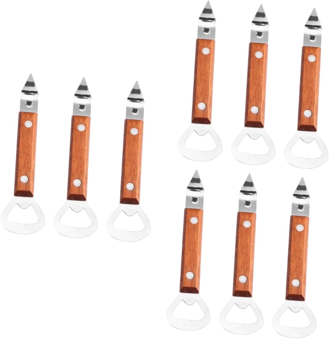 9-Piece Stainless Steel Bottle Can Opener Ergonomic Kitchen Essential