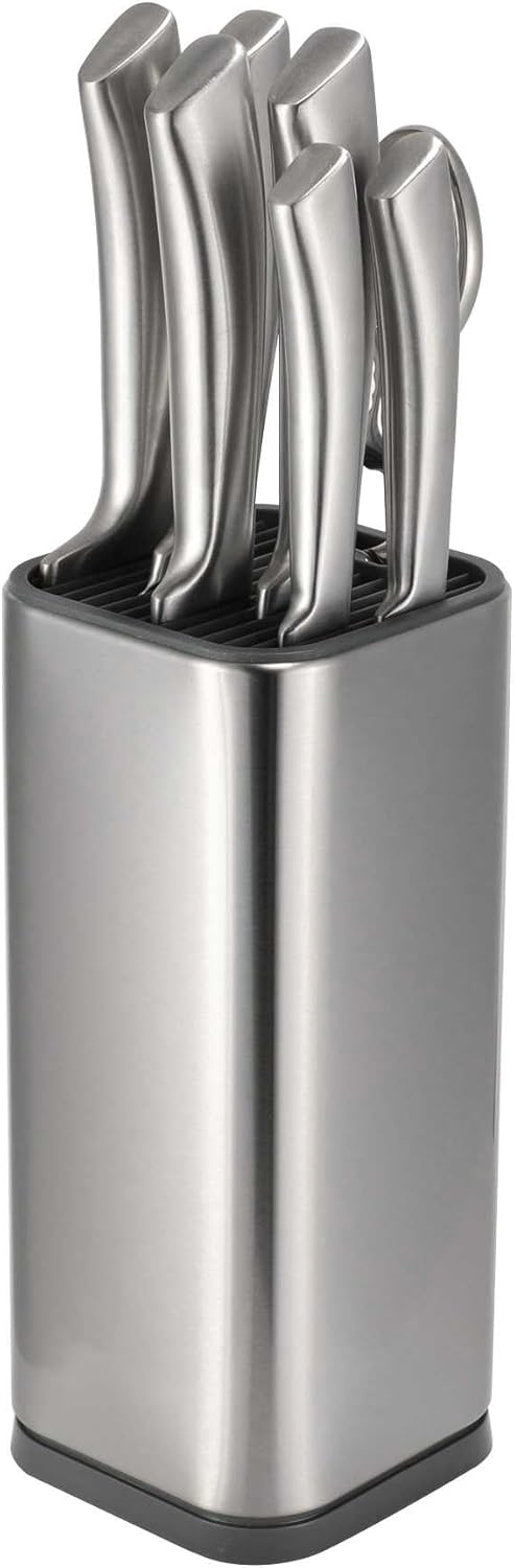DURA LIVING Universal Stainless Steel Knife Block