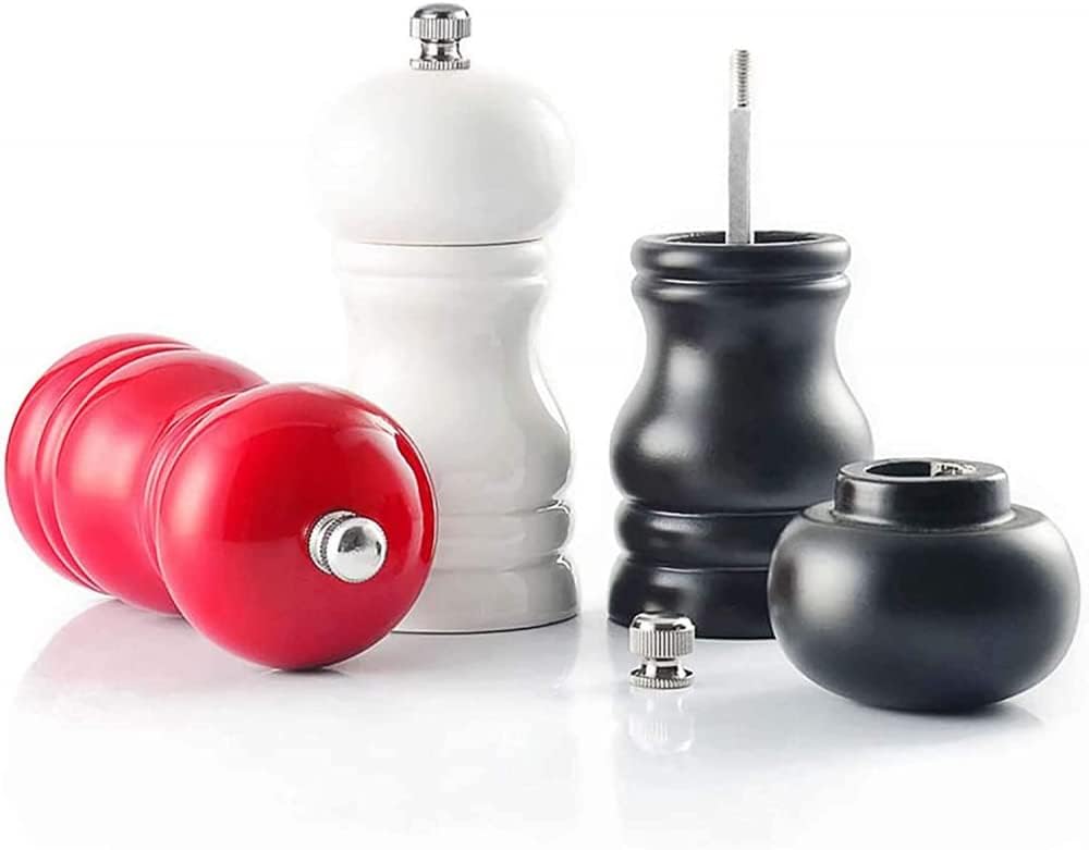 Adjustable Pepper Mill Set for Kitchen Camping Coarse Fine Grind Ergonomic Design