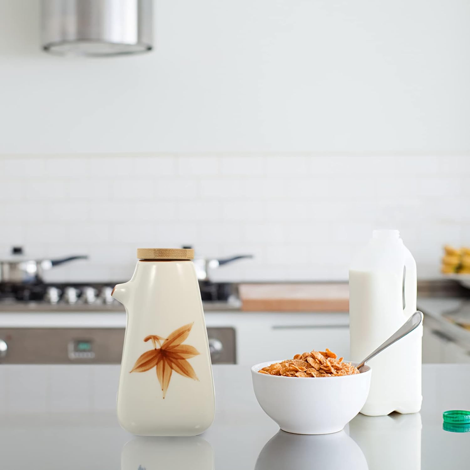 Elegant Ceramic Oil Dispenser for Kitchen Dining