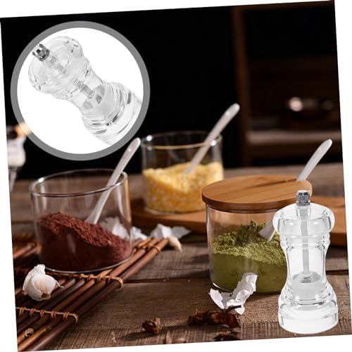 Acrylic Condiment Bottle Pepper Mill Shaker Salt Pepper Mill Set