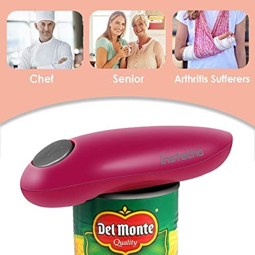 Electric Can Opener Wine Red
